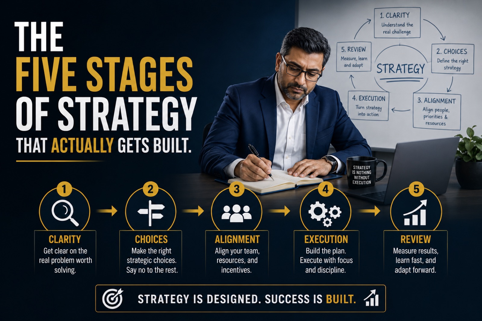 The Five Stages of Strategy That Actually Gets Built.